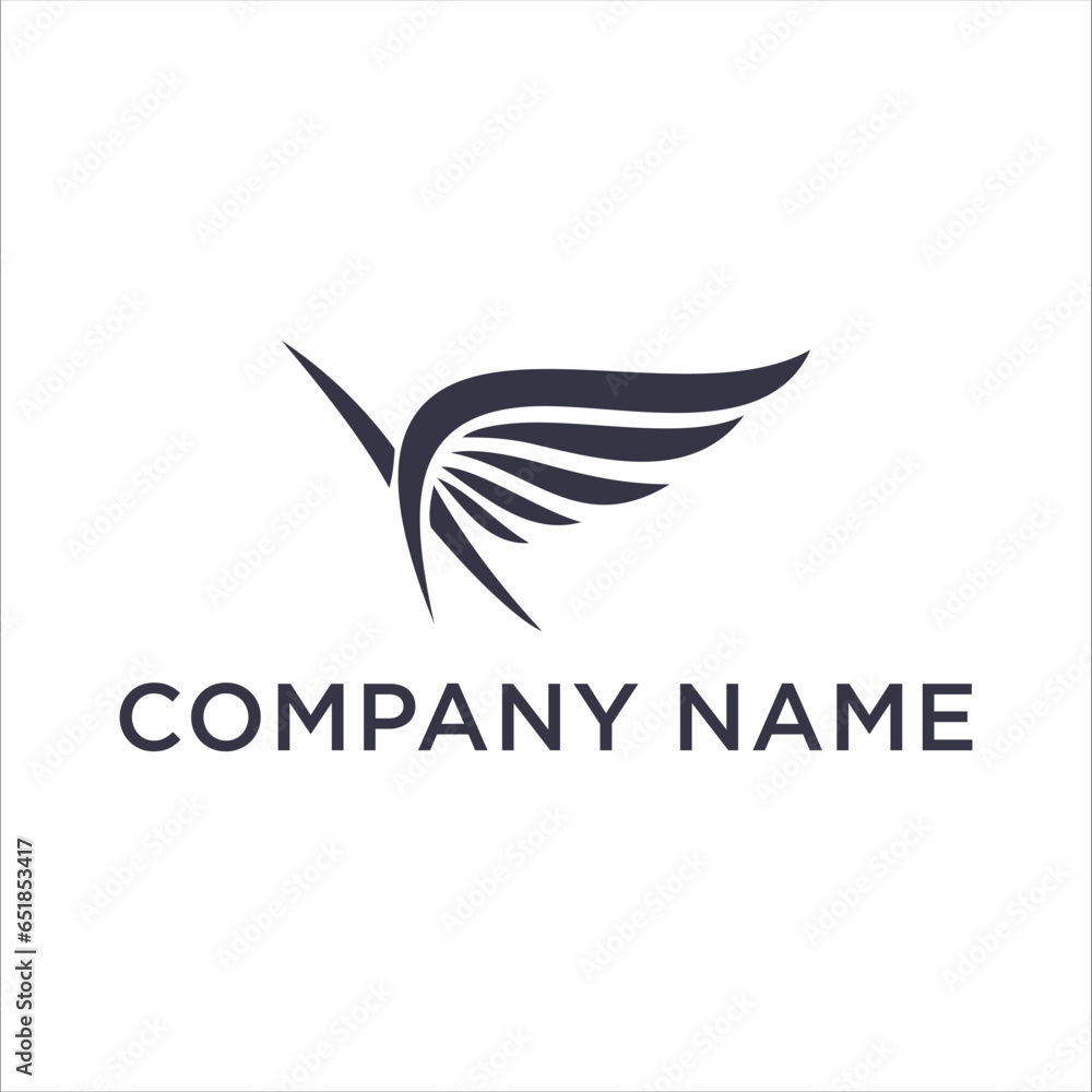 Wing eye logo graphic design