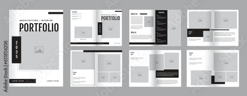 Architecture Design Portfolio Template, Architecture interior portfolio
