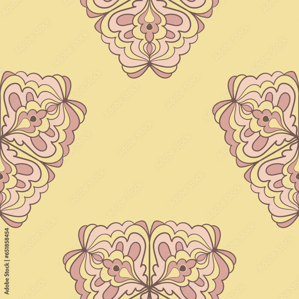 Abstract seamless pattern with ornaments. Abstract seamless pattern with ornaments.