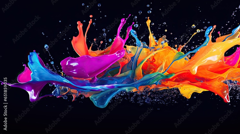 Paint Splash Desktop Wallpaper