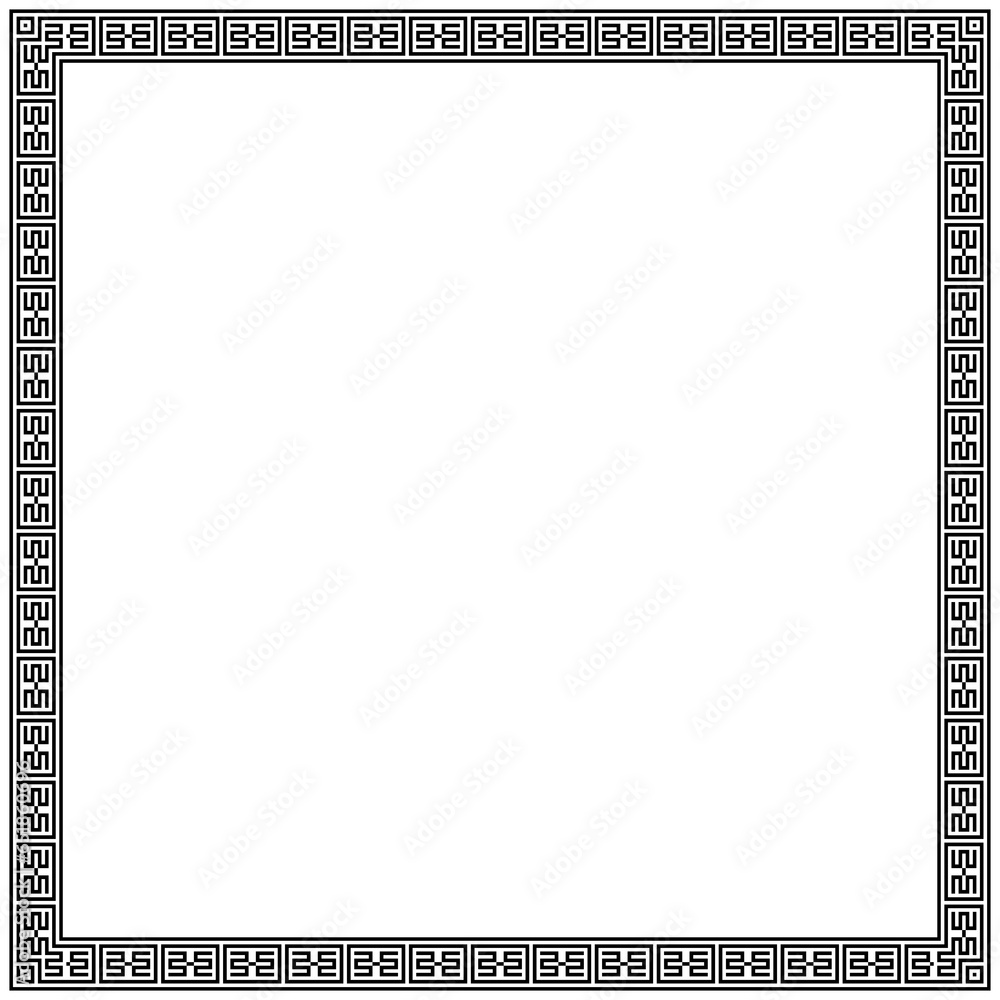Square frame border transparent background Square frame border transparent background