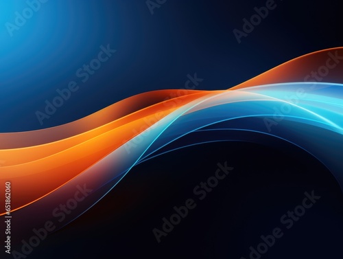 Digital technology blue and red geometric curve abstract background