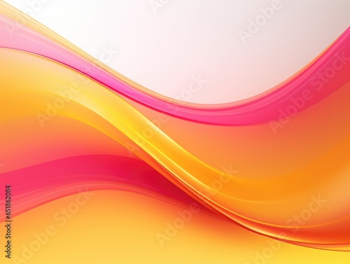 Digital technology yellow and Pink curve abstract background 