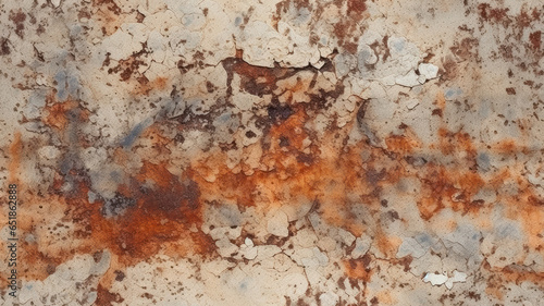 Industrial Rust-Effect Concrete Wall Texture