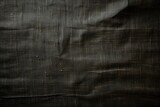 Black Linen Opulence, a Luxurious Fabric Texture Background Showcasing the Richness and Subtle Elegance of Fine Black Linen
