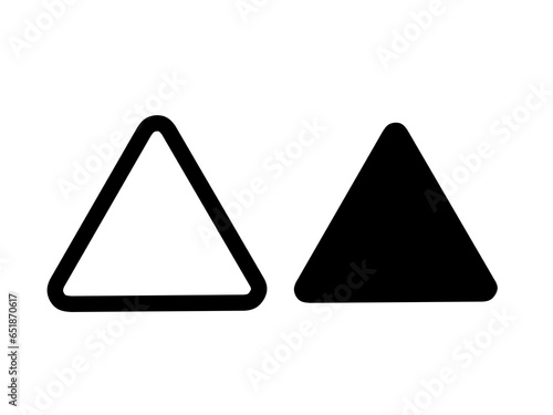 Vector triangle with rounded corners