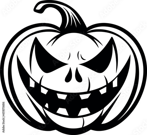 terrificante zucca di Halloween