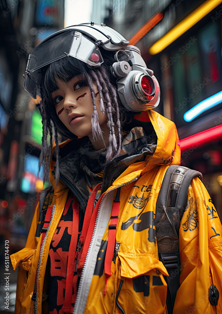Neo Tokyo Cyberpunk Echoes Characters Generative AI Neo Tokyo Cyberpunk Echoes Characters Generative AI