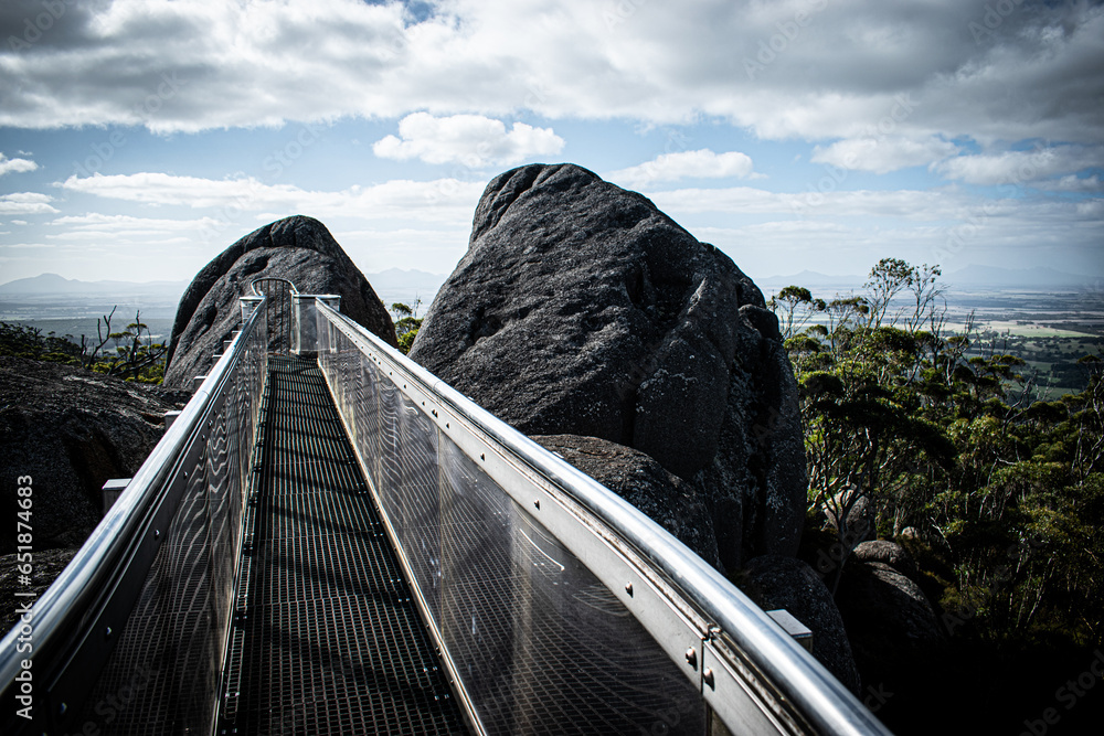 Castle Rock Perth Australia, the Granite Skywalk is located on top of Castle Rock in the ...