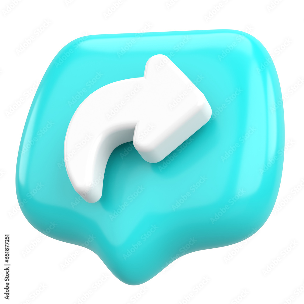 Share icon. Share button. 3D illustration. Share icon. Share button. 3D illustration.