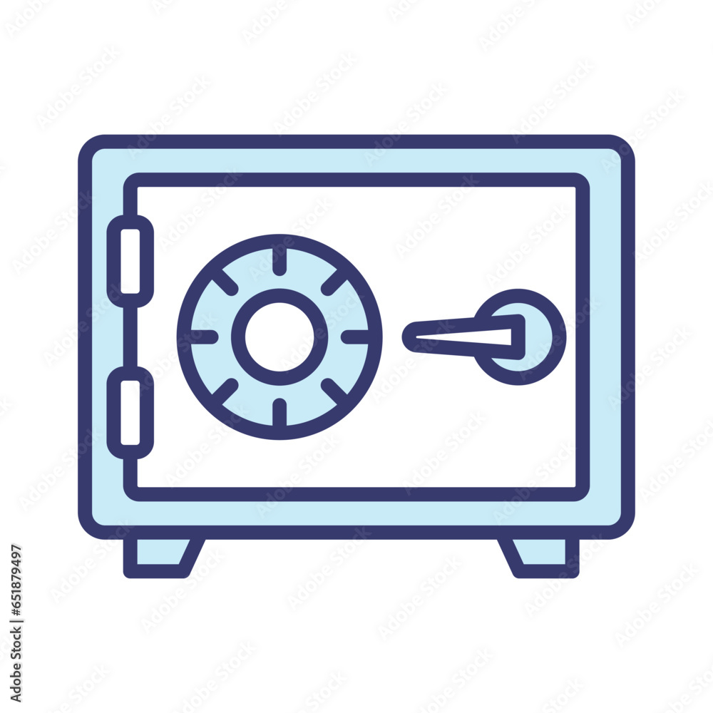 Box money safe icon vector on trendy design Box money safe icon vector on trendy design