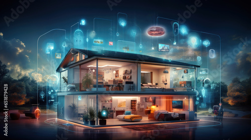 The Future of Living: A Smart Home Illustration