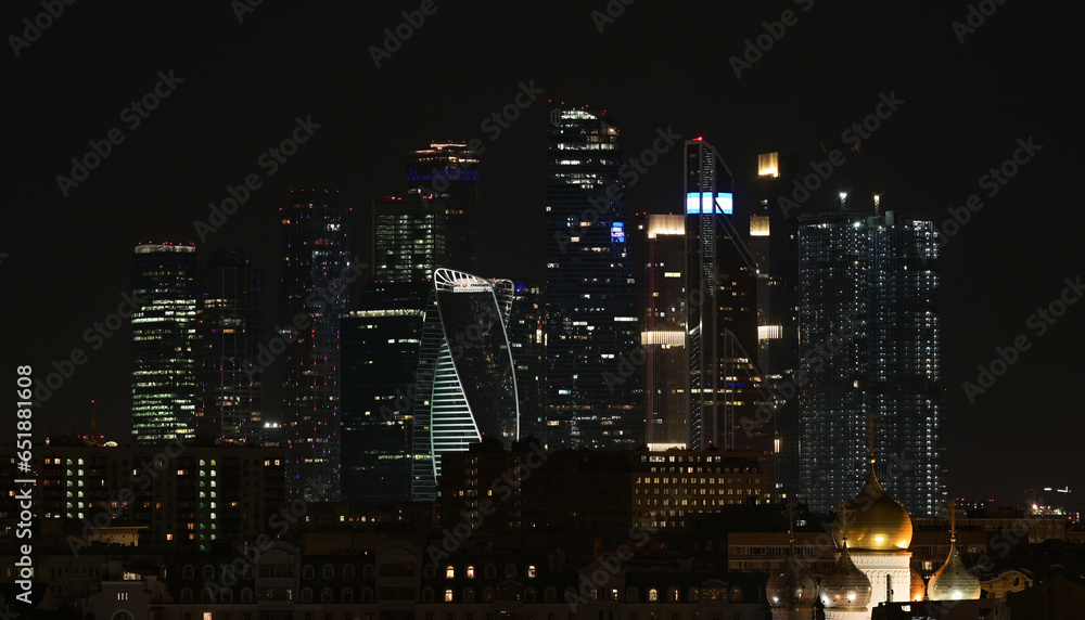 July 10, 2022, Moscow, Russia. View of the Moscow International Business Center 