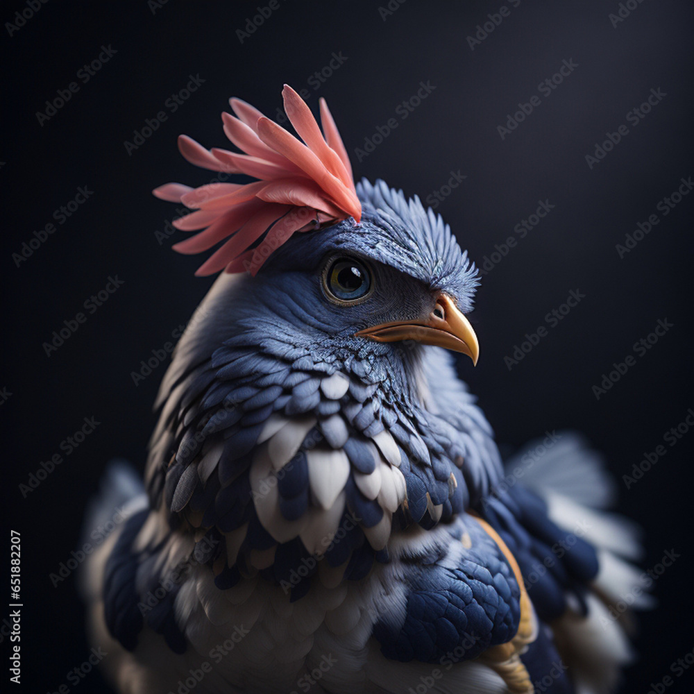 Fototapeta premium Chicken photography, generative ai