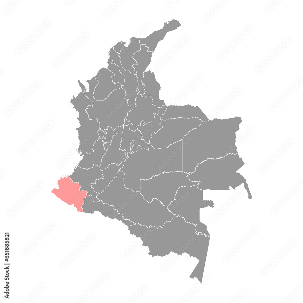 Narino department map, administrative division of Colombia. Narino department map, administrative division of Colombia.