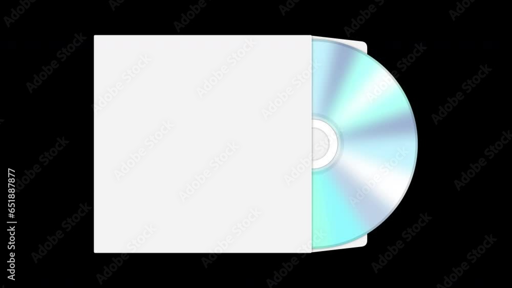 CD Compact Disc Mockup Loop