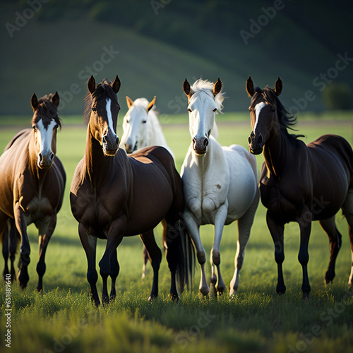 horse photography, generative ai