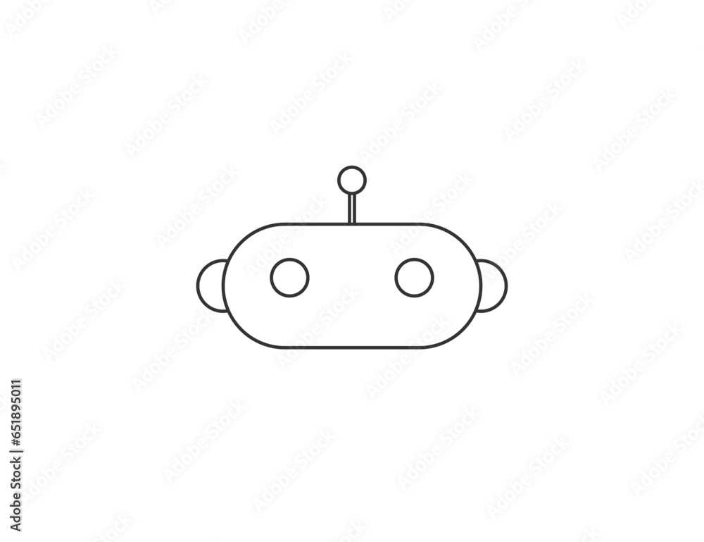 Chatbot, robot, app icon. Vector illustration. Chatbot, robot, app icon. Vector illustration.