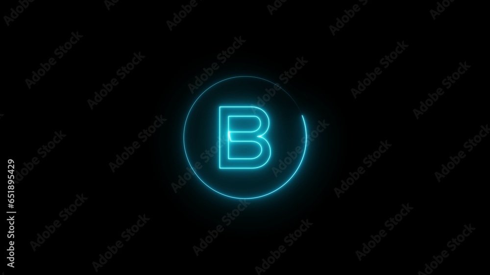 abstract glowing neon text illustration 4k abstract glowing neon text illustration 4k