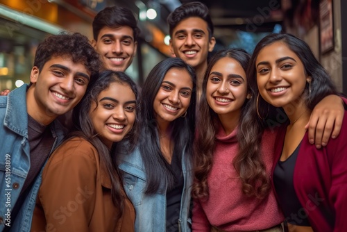 Diverse Friends Hanging Out, multicultural friendship, diverse group of friends, inclusive social gathering, friends of different backgrounds © gfx_nazim