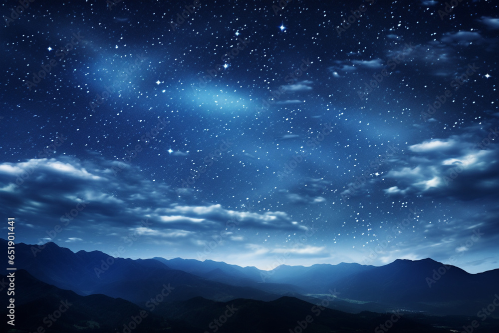 night sky full of stars