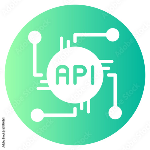 api gradient icon