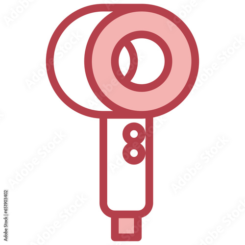 HAIR DRYER filled outline icon,linear,outline,graphic,illustration