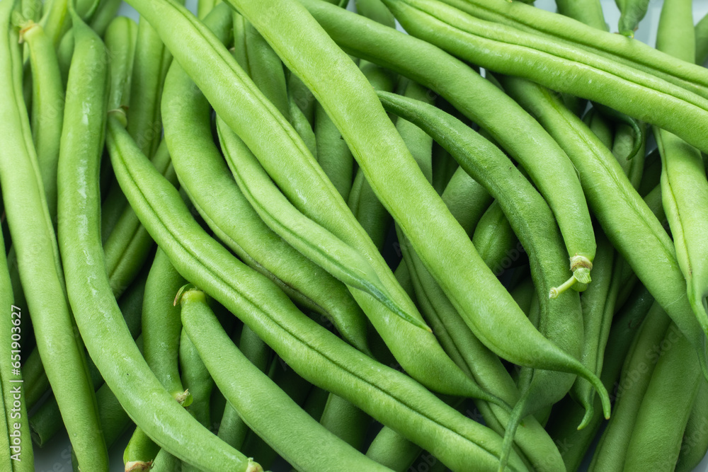 Green bean background. Healthy food. Black Eyed Peas. Veganism. Top view. Green bean background. Healthy food. Black Eyed Peas. Veganism. Top view.