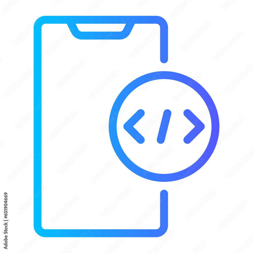 smartphone gradient icon smartphone gradient icon