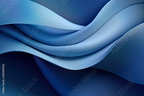 Minimalist Blue Paper with Delicate Curves - Simple Elegance in Design