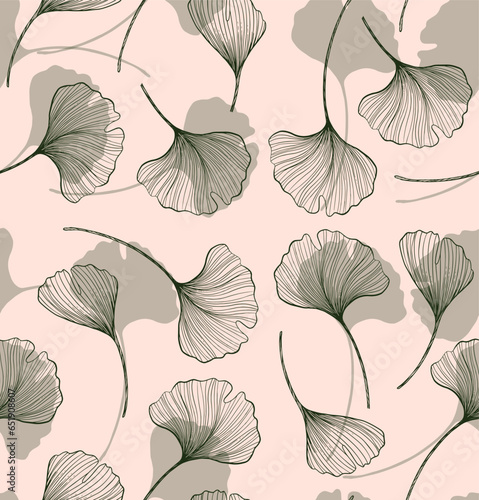 Seamless textile pattern with decorative flowers  