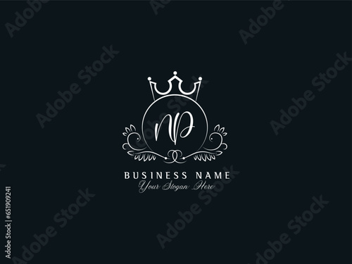 Initials NP Logo Icon, Stylish Signature Np pn Logo Letter Design For Fashion Shop