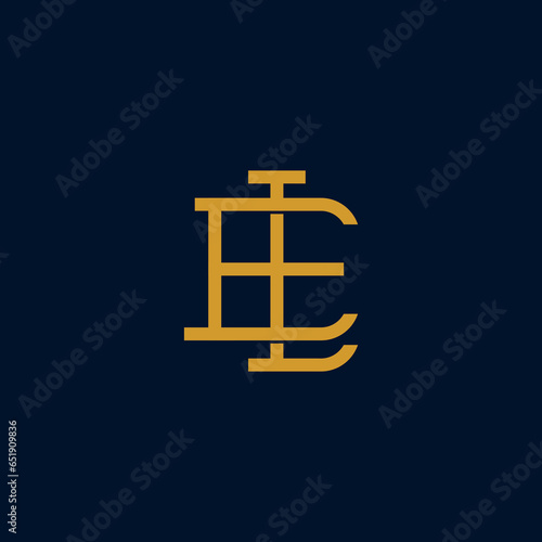 monogram, letter e l logo design