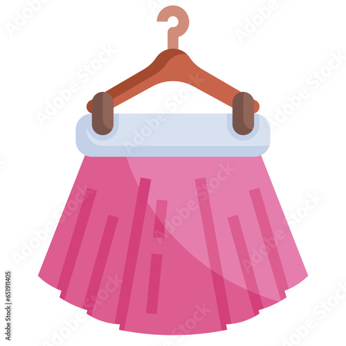 SKIRT filled outline icon,linear,outline,graphic,illustration