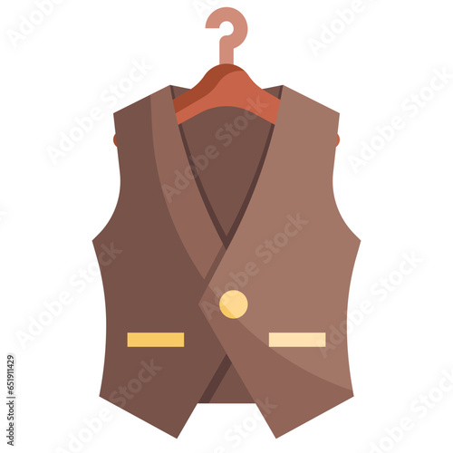 WAISTCOAT filled outline icon,linear,outline,graphic,illustration