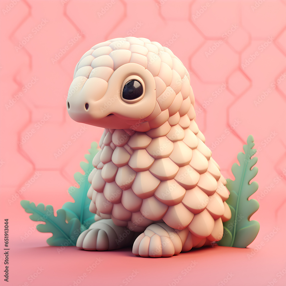 Fototapeta premium Pangolins in cartoon