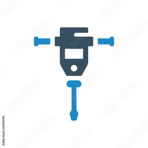 jackhammer icon vector illustration