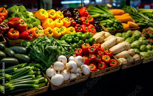 Fresh vegetables background