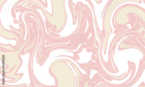 Abstract soft pink fluid psychedelic wave pattern background with groovy and trippy 1970s retro inspired aesthetic. Seamless acrylic marble swirl pattern.