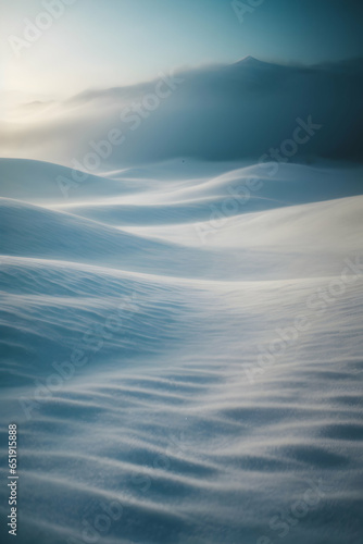 Abstract lines of winter texture background in white color