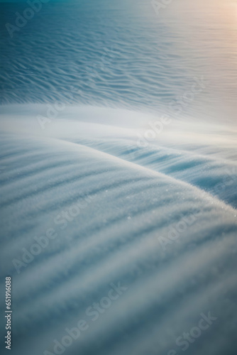 Abstract lines of winter texture background in white color