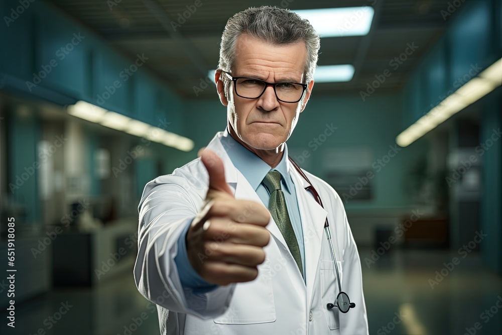 Doctor gives Thumbs Up Doctor gives Thumbs Up