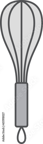 日用品のカラー単品イラストアイコン　泡立て器