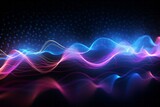 purple sound waveform background