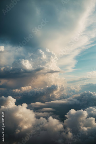 Cloud background created using AI generative tools with realistic photo method