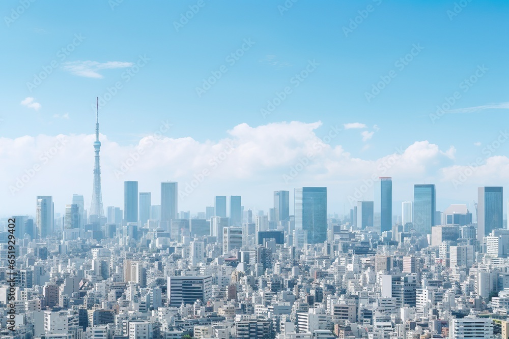 大都市〜東京の街並みイメージ02 - obrazy, fototapety, plakaty 