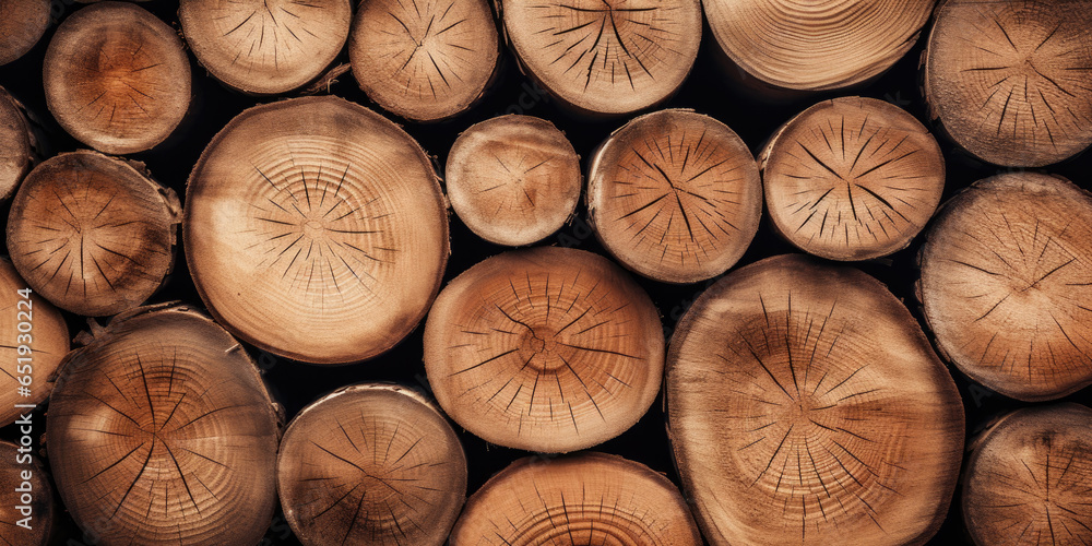 Wooden natural sawn logs as background. Wooden natural sawn logs as background.