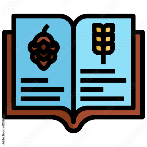 recipes filled outline icon,linear,outline,graphic,illustration