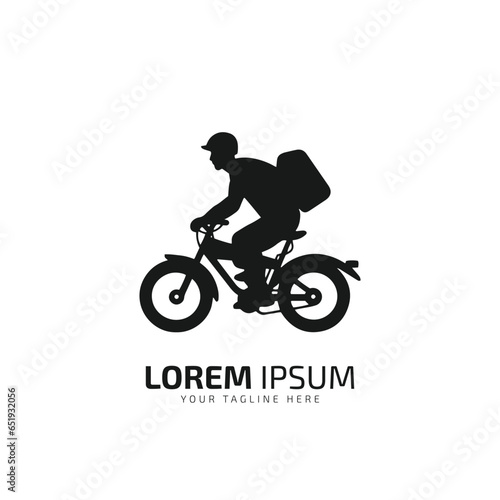 delivery by bike icon. Simple element illustration. delivery by bike concept symbol design from Delivery collection. Can be used for web and mobile. black bike on white background.