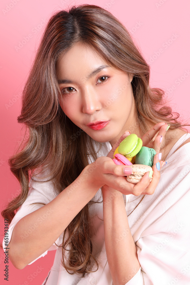 Hand with Macaroons Hand with Macaroons